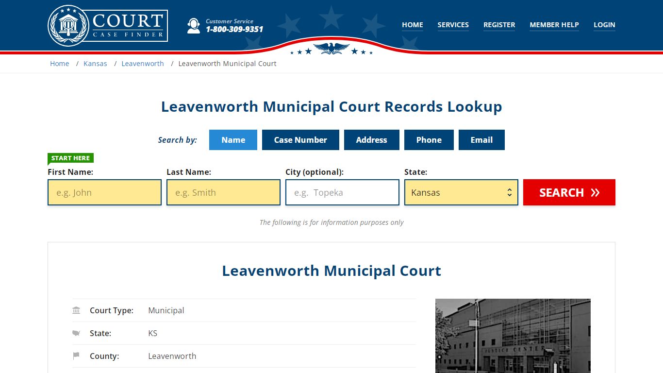 Leavenworth Municipal Court Records Lookup - CourtCaseFinder.com